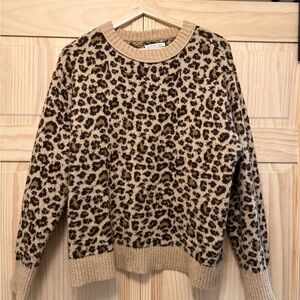 American Eagle Outfitters Animal Print Sweater